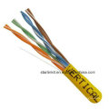 China hizo el precio de fábrica UTP Cat5e Cable LAN 1000FT Amarillo